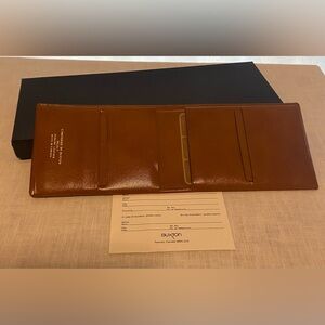 NIB 1980s Buxton “Cambridge” Genuine Leather bifold Wallet; never folded; Canada